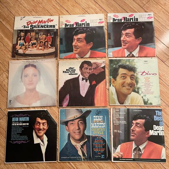 Lot of 9 Dean Martin LPs vintage vinyl records crooner pop - Picture 1 of 3